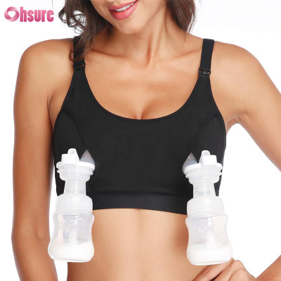 Custom Women Pumping Bra Manufacturer | Mother Hood Breastfeeding Hands Free Pumping Bra, Breast Pump Bra, Adjustable Breastfeeding Nursing Bra for Holding Breast Pumps