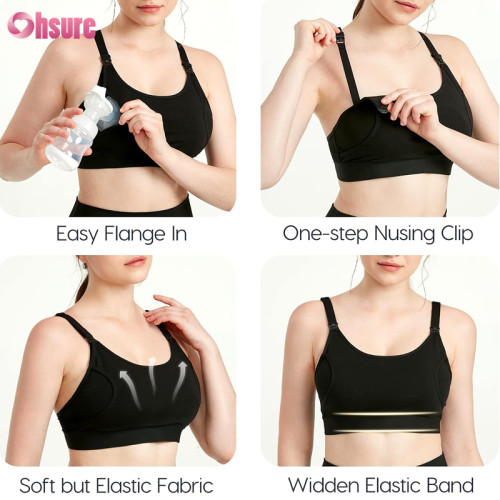 Custom Women Pumping Bra | Mother Hood Breastfeeding Hands Free Pumping Bra, Breast Pump Bra, Adjustable Breastfeeding Nursing Bra for Holding Breast Pumps