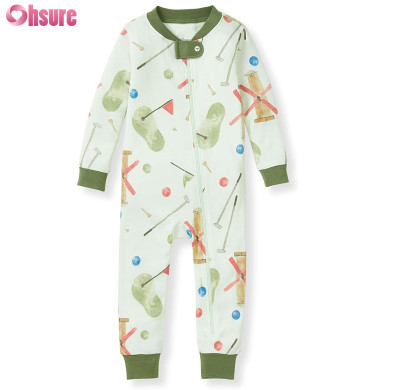 Custom Organic Cotton Baby Toddler Manufacturer | 100% Organic Cotton Baby Pajama,Zip Front Non-slip Footed Pjs, 100% Organic Cotton and Toddler Sleepers