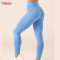 Custom Scrunch Bum Gym Leggings Manufacturer | Buttery Soft Nylon Spandex Tummy Control Fitness Pants Workout Leggings Yoga Pants Cross Waistband Gym Tights OEM Supplier
