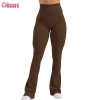 Custom Womens Flare Pants Manufacturer | Womens High Waist Flare Athletic Yoga Pants with Pockets Butt Lifting Running Workout Bootcut Leggings OEM Factory