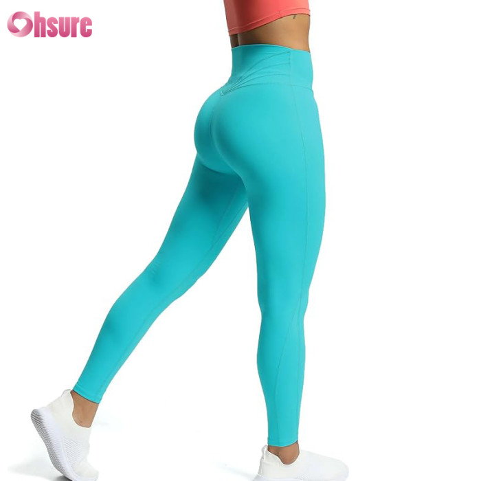 Custom Womens Fitness Leggings Manufacturer | High Waisted Workout Leggings for Women Compression Tummy Control Yoga Pants Buttery Soft Gym Tights OEM Factory