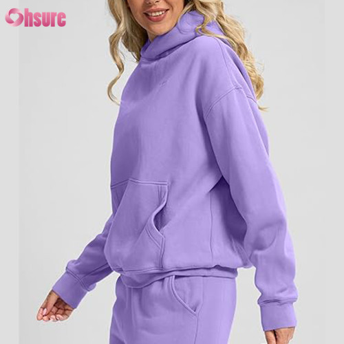 Custom Womens Heavy Hoodie | Hoodies for Women Oversized Fleece Sweatshirt with Pocket Loose Fit Casual Athletic Workout Pullover OEM Supplier