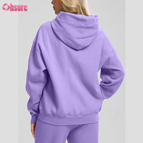 Custom Womens Heavy Hoodie | Hoodies for Women Oversized Fleece Sweatshirt with Pocket Loose Fit Casual Athletic Workout Pullover OEM Supplier