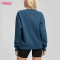 Custom Womens Heavy Cotton Sweatshirts Manufacturer | Crewneck Sweatshirts Oversized Cotton Polyester Blend Fleece Pullover Sweatshirt for Women Loose Fit Crew Neck Jumper