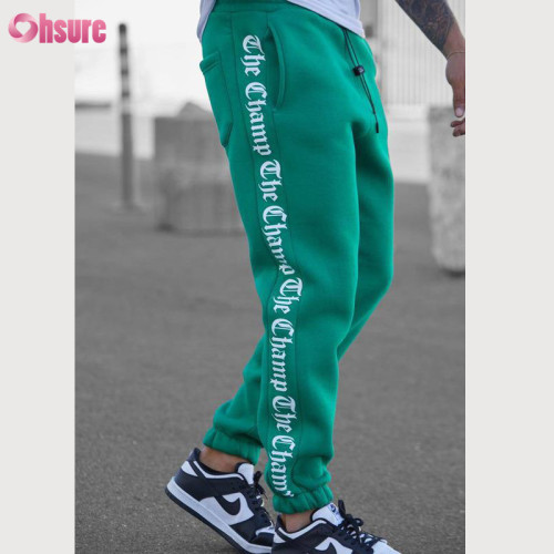 Custom Mens Sports Jogger Pants | Mens Heavy Cotton Polyester Fleece Sweat Pants Hip Hop Fashion Joggers Track Pants OEM Factory