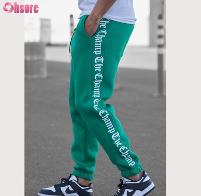 Custom Mens Sports Jogger Pants Manufacturer | Mens Heavy Cotton Polyester Fleece Sweat Pants Hip Hop Fashion Joggers Track Pants OEM Factory