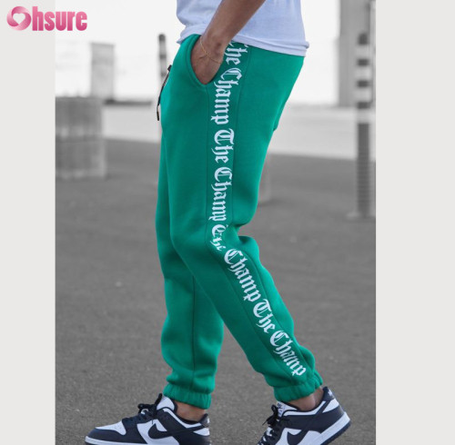 Custom Mens Sports Jogger Pants | Mens Heavy Cotton Polyester Fleece Sweat Pants Hip Hop Fashion Joggers Track Pants OEM Factory