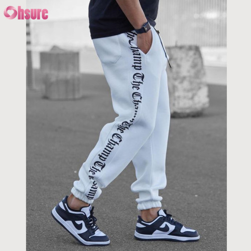 Custom Mens Sports Jogger Pants | Mens Heavy Cotton Polyester Fleece Sweat Pants Hip Hop Fashion Joggers Track Pants OEM Factory