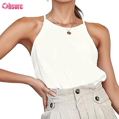 Custom Gym Tank Top Manufacturer | Custom Women's White Cotton Tank Top Workout Running Sports Vest Shirts