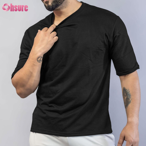 Sports t shirt Manufacturer  | Custom Cotton Oversize Gym T-Shirt for Men