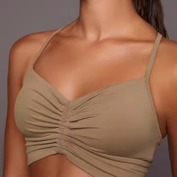 Custom Women's Adjustable Strap Bra Manufacturer | Women's Tight Sports Bra Nylon Spandex Gym Bra Workout Bra Supplier
