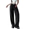 Custom Women's Sports Pants Manufacturer | Low Wide Leg Parachute Pants With Side Stripes