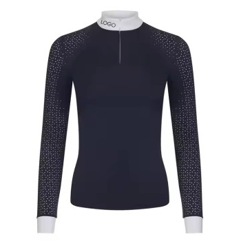 Custom Long-sleeved Equestrian Manufacturer | Durable Women's Apparel Display Shirt