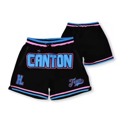 Custom Embroidered Number Shorts Manufacturer | Retro Basketball Shorts