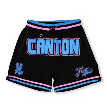 Custom Embroidered Number Sports Shorts For Men Manufacturer | Retro Basketball Shorts