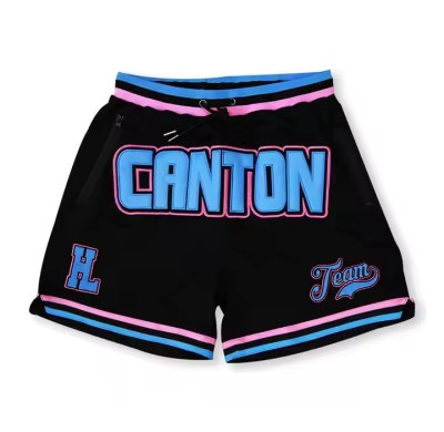 Custom Embroidered Number Shorts Manufacturer | Retro Basketball Shorts