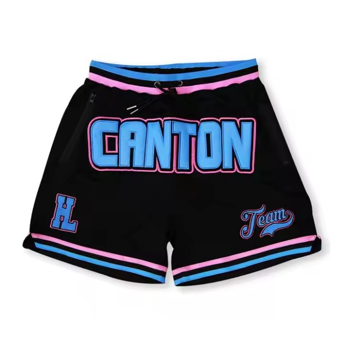 Custom Embroidered Number Shorts Manufacturer | Retro Basketball Shorts