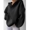 Custom Womens Oversized V-neck Hoodie Manufacturer | High Quality Casual Drop Shoulder Pullover Hoodie