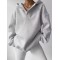 Custom Womens Oversized V-neck Hoodie Manufacturer | High Quality Casual Drop Shoulder Pullover Hoodie
