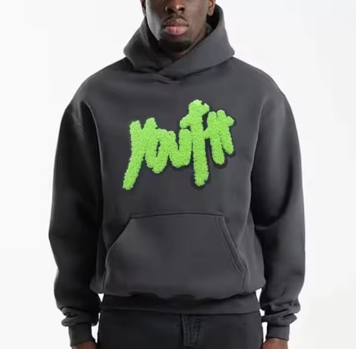 Custom Streetwear Sweatshirt 500 Gsm Cotton Extra  Large Wool Heavyweight Hoodie Manufacturer | Cut Custom Sweatshirt Unis High Quality Fleeced Mens Casual Sweatshirt OEM Service Factory From China