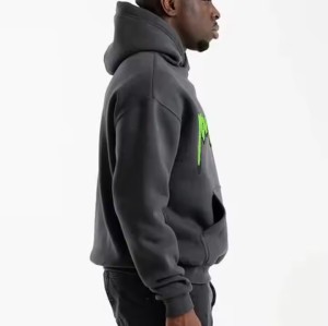 Custom Streetwear Sweatshirt 500 Gsm Cotton Extra  Large Wool Heavyweight Hoodie Manufacturer | Cut Custom Sweatshirt Unis High Quality Fleeced Mens Casual Sweatshirt OEM Service Factory From China