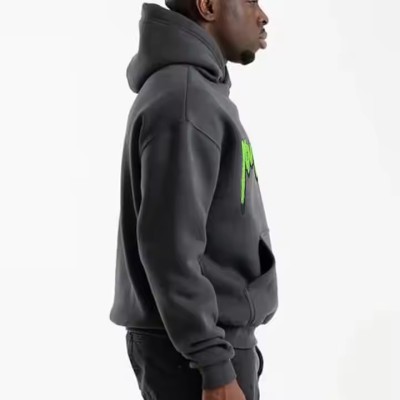Custom Streetwear Sweatshirt 500 Gsm Cotton Extra  Large Wool Heavyweight Hoodie Manufacturer | Cut Custom Sweatshirt Unis High Quality Fleeced Mens Casual Sweatshirt OEM Service Factory From China
