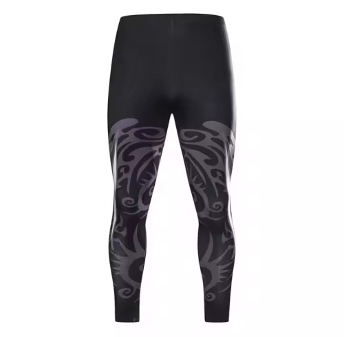 Custom High quality Men's Buttocks Lifting Fitness Leggings Elastic Waistband Manufacturer | Printed Sports Elastic Pants For Gym Workout