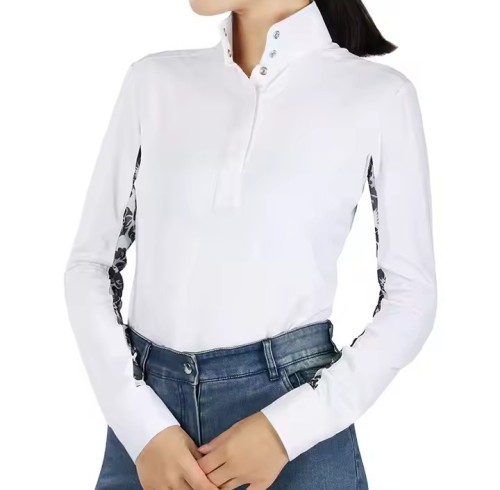 Custom Riding Products Horse Race Manufacturer | Nylon Spandex Equestrain T-shirt Factory Supplier From China