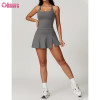 Custom 2 Piece Tennis Dresses Manufacturer | Racerback Workout Crop Tank Top Outfits