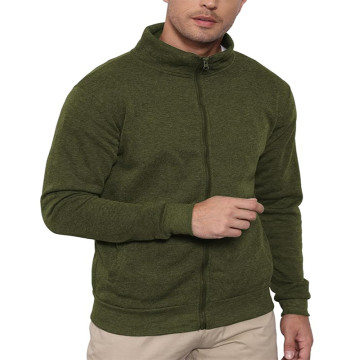Custom Men's Sweatshirt with Zip Hoodie Sweat Jacket Without Hood Long Sleeve Manufacturer | Hoodie with Pockets for Men M-3XL