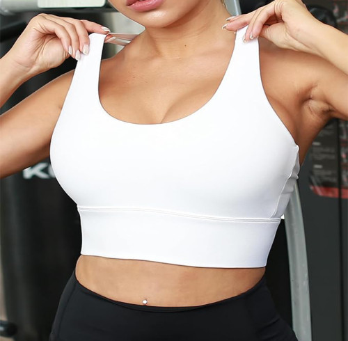 Custom High Impact Sports Bras for Women Criss Cross Sports Running Bra Manufacturer | High Support Bra with Removable Cups