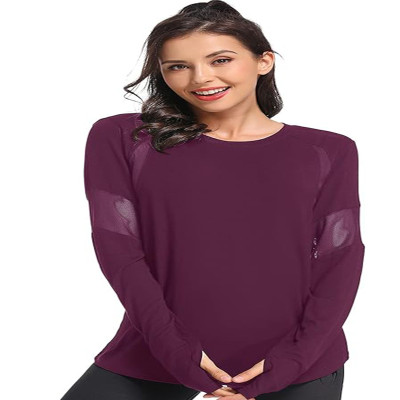Custom Women's Long Sleeve Tshirt Manufacturer | Yoga Sports T-Shirt Activewear with Thumb Hole