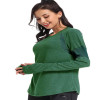 Custom Women's Long Sleeve Tshirt Manufacturer | Yoga Sports T-Shirt Activewear with Thumb Hole