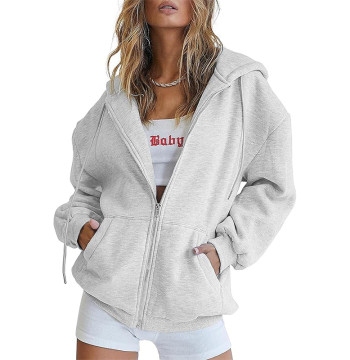 Custom Sweatshirts with Pocket Manufacturer | Sweatshirts with Pocket Oversized Zip OEM Service Factory