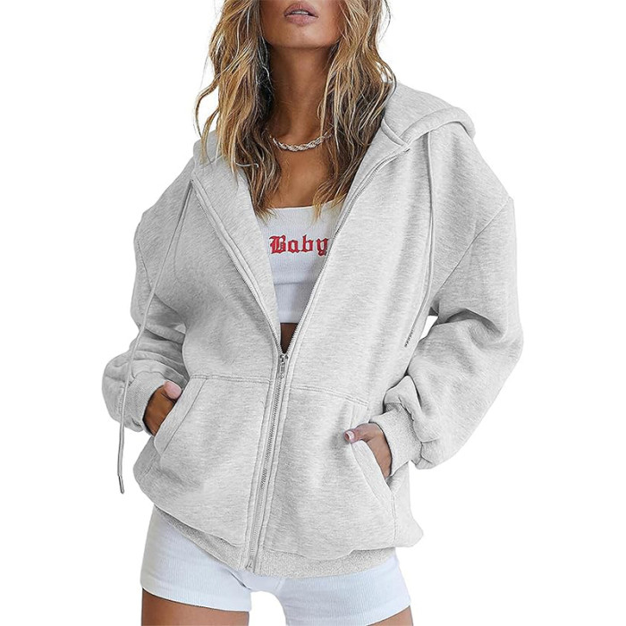 Custom Sweatshirts with Pocket Manufacturer | Sweatshirts with Pocket Oversized Zip OEM Service Factory