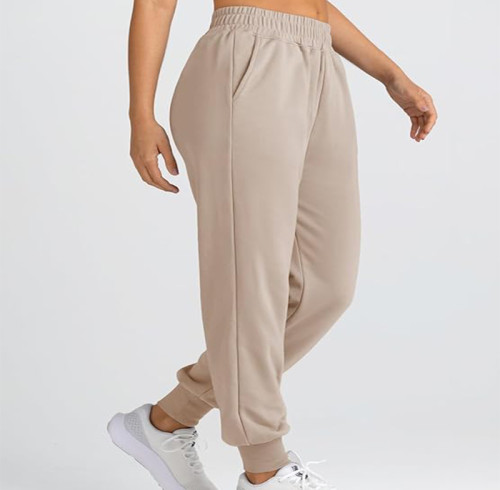 Custom Womens High Waisted Baggy Sweatpants Manufacturer | Fall Jogger Pants Y2k Trendy Lounge Trousers with Pockets OEM Factory