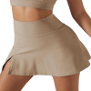 Custom Slit Stretch Sports Skirt Manufacturer | Womens Tennis Skirt with Built in Shorts