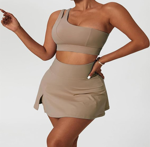 CustomHigh Waisted Quick Dry Athletic Skorts Side Slit Stretch Sports Skirts Manufacturer | Womens Tennis Skirt with Built in Shorts
