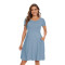Custom Patchwork Pregnancy Clothes Manufacturer | Women's Short Sleeve Maternity Dress