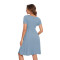 Custom Patchwork Pregnancy Clothes Manufacturer | Women's Short Sleeve Maternity Dress