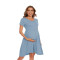 Custom Patchwork Pregnancy Clothes Manufacturer | Women's Short Sleeve Maternity Dress