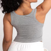 Custom Padded Workout Top Manufacturer | Square Neck Crop Tank Fitted Basic Cami Tops