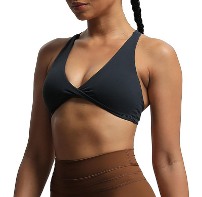 Custom Women's Workout Sports Bras Manufacturer | Backless Padded Low Impact Bra Yoga Crop Tank Top