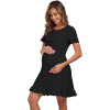 Custom Women's Button Up Dress Manufacturer | Nightshirts Short Sleeve Ladies Nightwear OEM Supplier