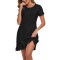 Custom Women's Button Up Dress Manufacturer | Nightshirts Short Sleeve Ladies Nightwear OEM Supplier