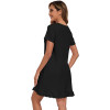 Custom Women's Button Up Dress Manufacturer | Nightshirts Short Sleeve Ladies Nightwear OEM Supplier