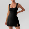 Custom Best-selling Womens Golf Shirt Manufacturer | Dress with Integrated Bra and Shorts A-line Golf Dresses