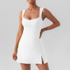 Custom Best-selling Womens Golf Shirt Manufacturer | Dress with Integrated Bra and Shorts A-line Golf Dresses