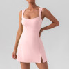 Custom Best-selling Womens Golf Shirt Manufacturer | Dress with Integrated Bra and Shorts A-line Golf Dresses